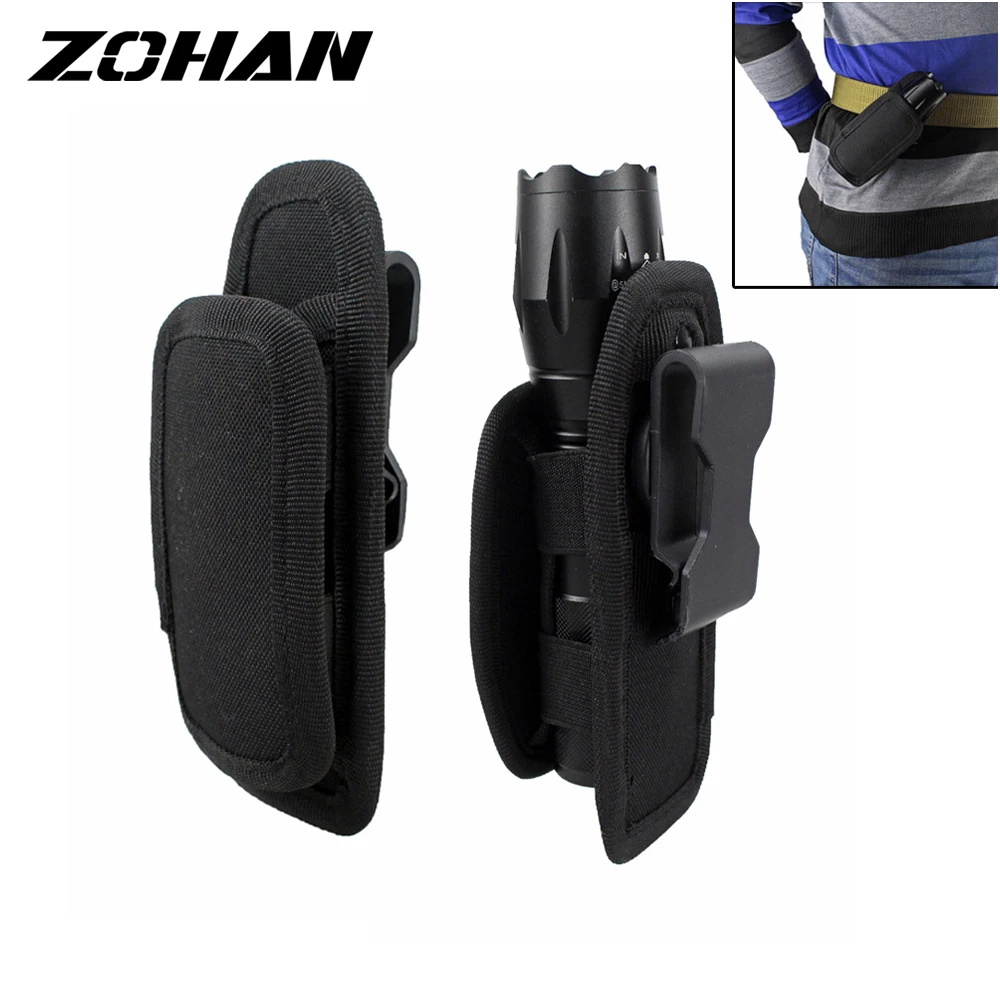 Zohan Tactical 360 Degrees Rotatable Flashlight Pouch Holster Torch Case Clip for Belt Flashlight Holder Belt Carry
Zohan Tactical 360 Degrees Rotatable Flashlight Pouch Holster Torch Case Clip for Belt Flashlight Holder Belt Carry