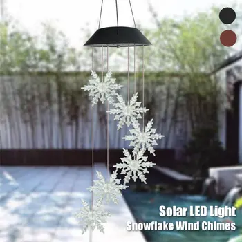 Color Changing LED Solar Lamp Snowflake Wind Chimes Waterproof Outdoor Lighting Hanging Lamp Home Decoration Garden Ornaments
Color Changing LED Solar Lamp Snowflake Wind Chimes Waterproof Outdoor Lighting Hanging Lamp Home Decoration Garden Ornaments