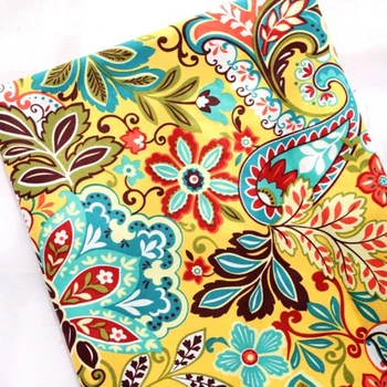 Yellow retro floral print cotton canvas thickened fabric door curtain curtain bay window cushion DIY fabric
Yellow retro floral print cotton canvas thickened fabric door curtain curtain bay window cushion DIY fabric