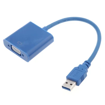 USB 3.0 to VGA Multi-display Adapter Converter External Video Graphic Card Blue
USB 3.0 to VGA Multi-display Adapter Converter External Video Graphic Card Blue
