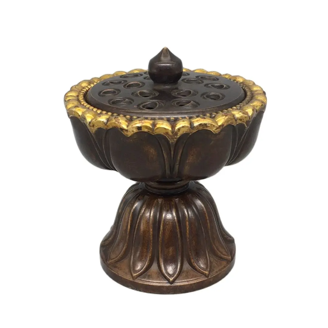Home Decorations Jar Gifts,Antique Collection Old Chinese Bronze Gilt Lotus Seed Censer/Metal Incense Burner
Home Decorations Jar Gifts,Antique Collection Old Chinese Bronze Gilt Lotus Seed Censer/Metal Incense Burner