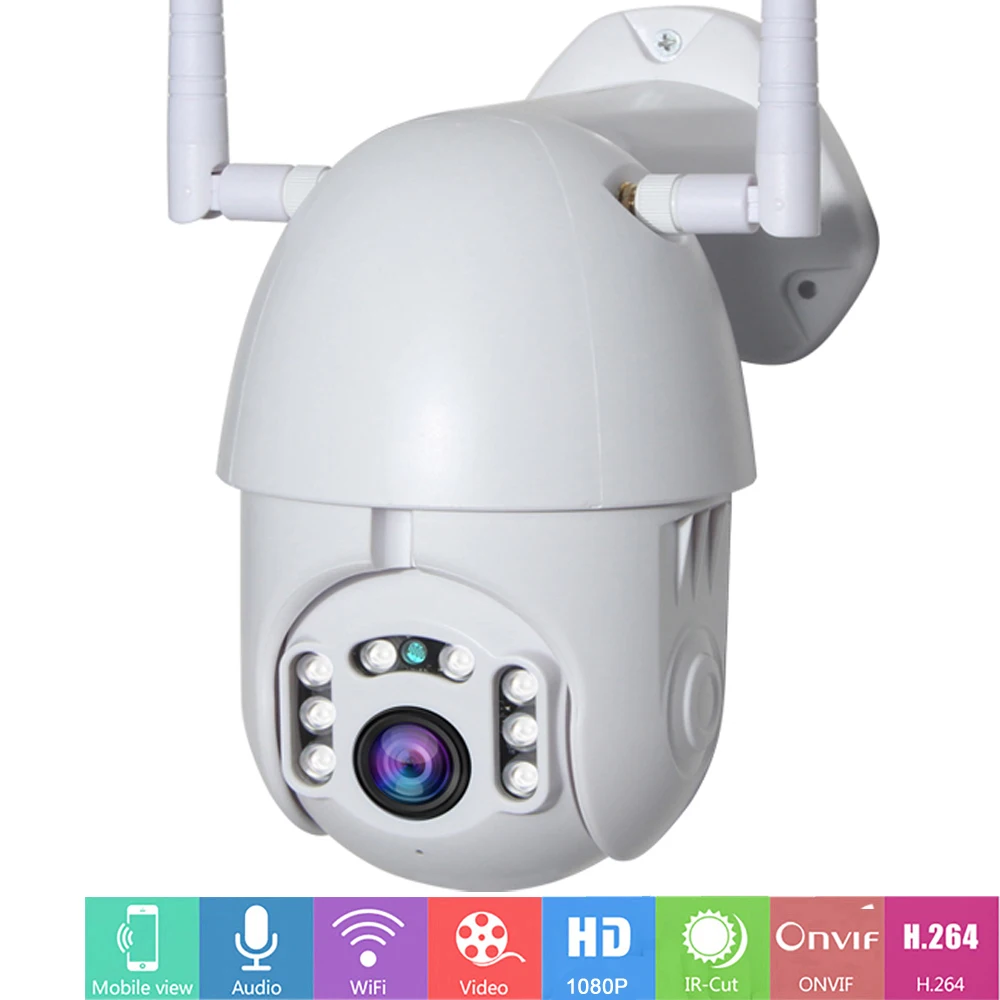 Wifi PTZ Camera Outdoor Indoor Waterproof 2MP IP Camera Security Color Night Vision Pan Tilt Motion Detection Video Surveillance
Wifi PTZ Camera Outdoor Indoor Waterproof 2MP IP Camera Security Color Night Vision Pan Tilt Motion Detection Video Surveillance