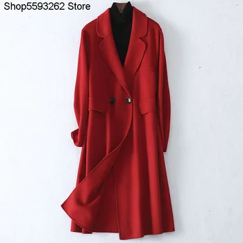 Sell Off No Supplement 2020 Double-sided Woolen Long Money Coat Wool Woolen Cloth Lady Coat
Sell Off No Supplement 2020 Double-sided Woolen Long Money Coat Wool Woolen Cloth Lady Coat