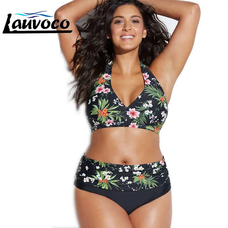 Bikini Set Large Cup Swimwear Women Retro Halter Neck Cross Swimming Suit High Waist Big Size Swimsuit Biquini Plus Size XL-4XL
Bikini Set Large Cup Swimwear Women Retro Halter Neck Cross Swimming Suit High Waist Big Size Swimsuit Biquini Plus Size XL-4XL