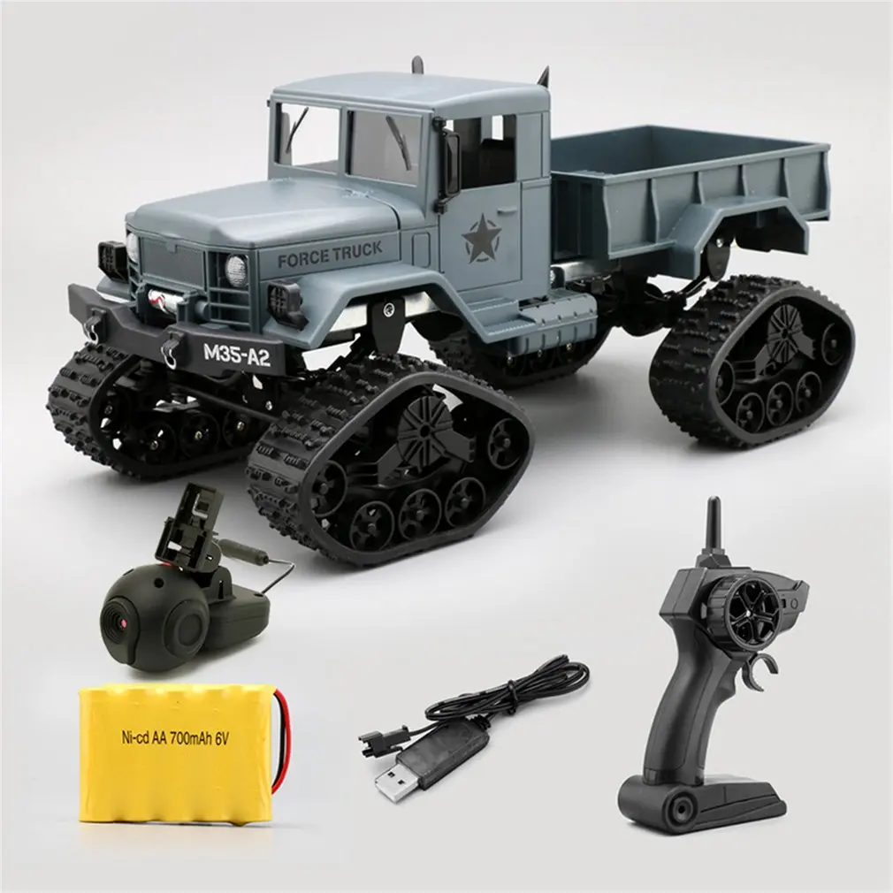 FY001B 2.4G Snow Crawler Military Car Simulation Four-wheel Drive Climbing Car 30W Wi-Fi Camera Real-time Transmission Car
FY001B 2.4G Snow Crawler Military Car Simulation Four-wheel Drive Climbing Car 30W Wi-Fi Camera Real-time Transmission Car