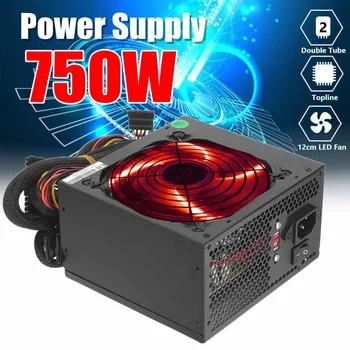 750W Power Supply 12cm red LED silent Fan with Intelligent temperature 24 Pin PCI SATA ATX 12V for Desktop computer
750W Power Supply 12cm red LED silent Fan with Intelligent temperature 24 Pin PCI SATA ATX 12V for Desktop computer