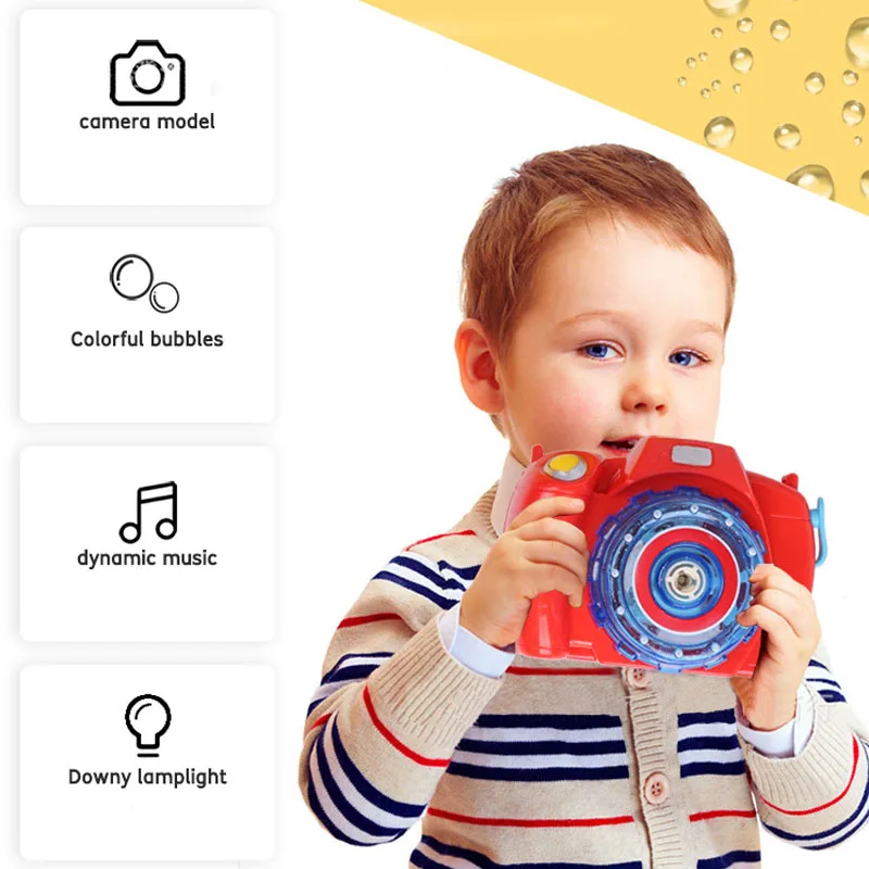 Camera Bubble Blowing Toys For Kids Fully-Automatic Soap Bubble Machine Electric Music Light Summer Outdoor Children Toys
Camera Bubble Blowing Toys For Kids Fully-Automatic Soap Bubble Machine Electric Music Light Summer Outdoor Children Toys