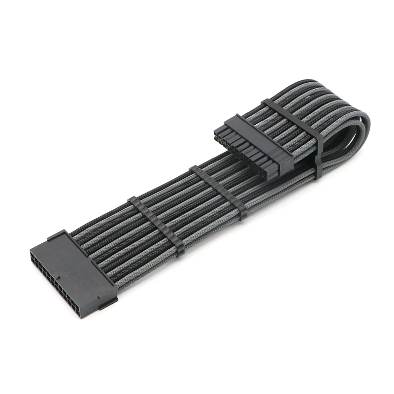 30cm sleeved Motherboard 180 Degree 24Pin ATX Male to female Power Extension Cable+ 3pcs Cable Comb
30cm sleeved Motherboard 180 Degree 24Pin ATX Male to female Power Extension Cable+ 3pcs Cable Comb