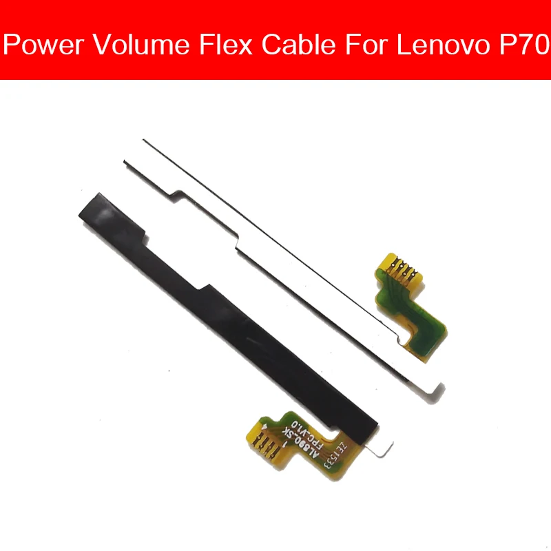 

On Off Power & Volume Button Flex Cable For Lenovo P70 Power Volume Switch Down And Up Control Flex Ribbon Parts Repalcement