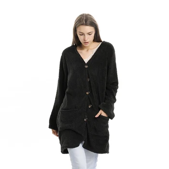 Women Long Cardigan Autumn Winter Warm Lady Button Coats Single-breasted Double-sided Velvet Cardigan Coats Femme Oterwear
Women Long Cardigan Autumn Winter Warm Lady Button Coats Single-breasted Double-sided Velvet Cardigan Coats Femme Oterwear