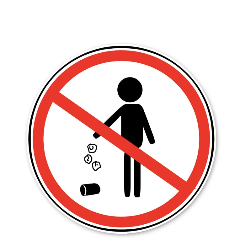 Warning Sign Don't Throw Rubbish Away Car Sticker Window Superior Vinyl Cover Scratches Waterproof PVC 12.6cm X 12.6cm
Warning Sign Don't Throw Rubbish Away Car Sticker Window Superior Vinyl Cover Scratches Waterproof PVC 12.6cm X 12.6cm