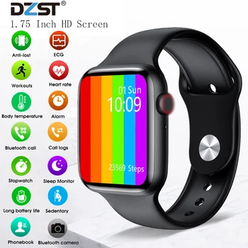 Smart Watch Men Women 1.75 Inch HD Full Touch Screen EGC Heart Rate Temperature Monitor Smartwatch Bluetooth Call Smart Watches
Smart Watch Men Women 1.75 Inch HD Full Touch Screen EGC Heart Rate Temperature Monitor Smartwatch Bluetooth Call Smart Watches