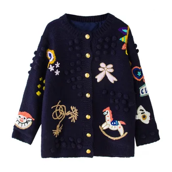 Sweater Women High Version 2020 Autumn and Winter Fun Cartoon Retro Gold-Plated Buttons Sweater Jacket Handmade Crochet Cardigan
Sweater Women High Version 2020 Autumn and Winter Fun Cartoon Retro Gold-Plated Buttons Sweater Jacket Handmade Crochet Cardigan