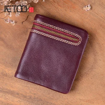 AETOO Original wallet Korean female short paragraph first layer cowhound Harajuku style folding temperament simple leather men'
AETOO Original wallet Korean female short paragraph first layer cowhound Harajuku style folding temperament simple leather men'