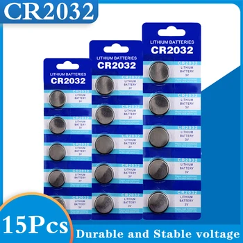 15-PACK CR2032 Button Batteries BR2032 DL2032 ECR2032 Cell Coin Lithium Battery 3V CR 2032 For Watch Electronic Toy Remote
15-PACK CR2032 Button Batteries BR2032 DL2032 ECR2032 Cell Coin Lithium Battery 3V CR 2032 For Watch Electronic Toy Remote