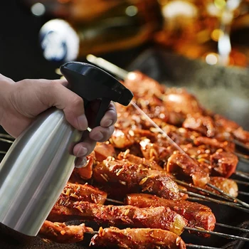 The New 500ML Stainless Steel Oil Spray Bottle Kitchen Olive Oil Sprayer Oiler Pot BBQ seasoning tool
The New 500ML Stainless Steel Oil Spray Bottle Kitchen Olive Oil Sprayer Oiler Pot BBQ seasoning tool