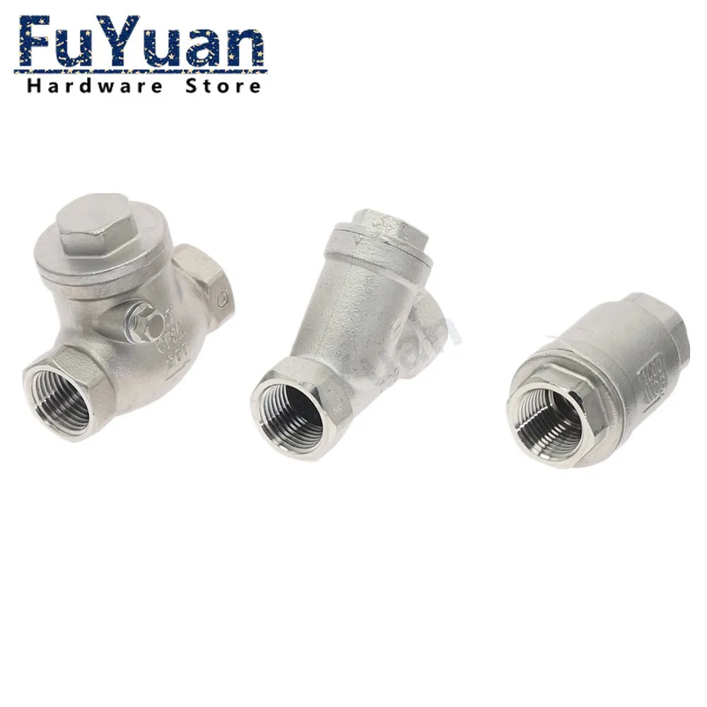 SS 304 Stainless Steel Check Valve DN15 DN20 DN25 DN32 DN40 DN50 Female thread Y Type Filter
SS 304 Stainless Steel Check Valve DN15 DN20 DN25 DN32 DN40 DN50 Female thread Y Type Filter