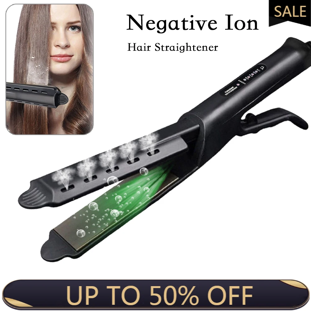 2021 Steam Hair Straightener Salon Styling Tools Ceramic Smoothing Iron Hair Curler Four-gear Temperature Curling Iron Flat Iron
2021 Steam Hair Straightener Salon Styling Tools Ceramic Smoothing Iron Hair Curler Four-gear Temperature Curling Iron Flat Iron