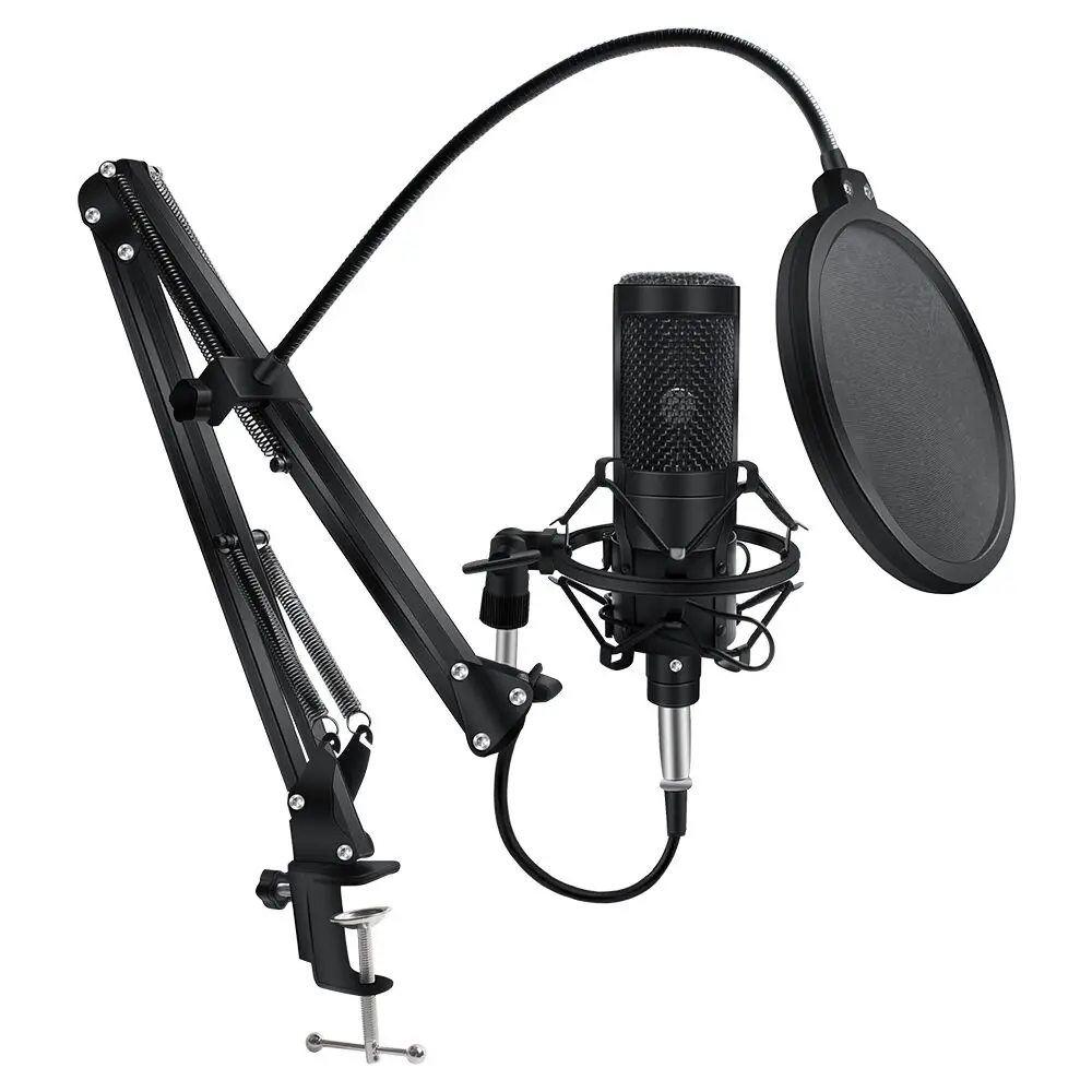 Condenser Microphone for PC Computer Professional Microphone With Stand XLR Mic Recording Chating Studio Microfone
Condenser Microphone for PC Computer Professional Microphone With Stand XLR Mic Recording Chating Studio Microfone