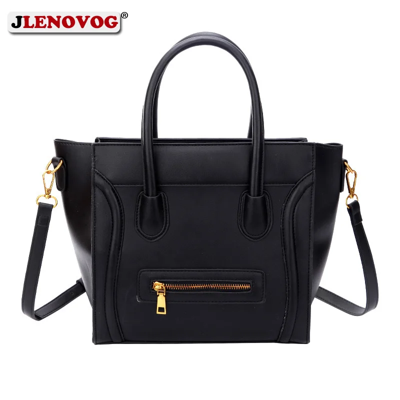 2019 Women Smile Face Handbag PU leather Convertible Crossbody Bag Lady Designer Trapeze Handbag Black Silver Shoulder Tote Bags
2019 Women Smile Face Handbag PU leather Convertible Crossbody Bag Lady Designer Trapeze Handbag Black Silver Shoulder Tote Bags
