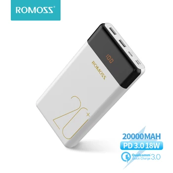 20000mAh ROMOSS LT20 Pro Power Bank Portable External Battery With PD Two-way Fast Charging Portable Charger For Phones Tablet
20000mAh ROMOSS LT20 Pro Power Bank Portable External Battery With PD Two-way Fast Charging Portable Charger For Phones Tablet