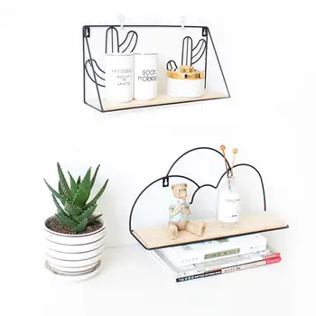 Nordic Style Cactus Cloud Dormitory Wall Shelf Living Room Decoration Free Punching College Wall Hanging Storage Artifact 20E 
Nordic Style Cactus Cloud Dormitory Wall Shelf Living Room Decoration Free Punching College Wall Hanging Storage Artifact 20E