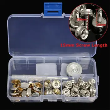 Fastener Screw Snaps Marine Grade 5/8" Socket Screws with Setting Tool Boat Canvas Snaps Set for Boat Cover Canvas Furniture
Fastener Screw Snaps Marine Grade 5/8" Socket Screws with Setting Tool Boat Canvas Snaps Set for Boat Cover Canvas Furniture