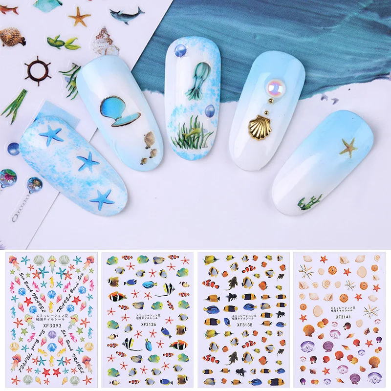 1 Sheet Colorful Ocean Summer Beach 3D Nail Sticker Nail Art Transfer Stickers Nail Decorations DIY Design Accessories
1 Sheet Colorful Ocean Summer Beach 3D Nail Sticker Nail Art Transfer Stickers Nail Decorations DIY Design Accessories