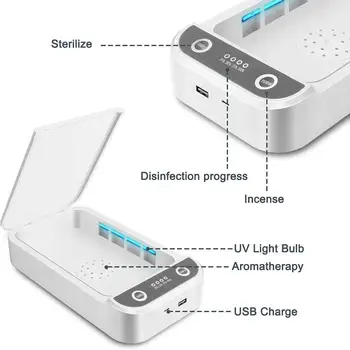UV Sterilizer Multifunctional Mobile Phone Sanitizier Disinfector Box For Toothbrushes Makeup Tools Jewelry Disinfection Box
UV Sterilizer Multifunctional Mobile Phone Sanitizier Disinfector Box For Toothbrushes Makeup Tools Jewelry Disinfection Box