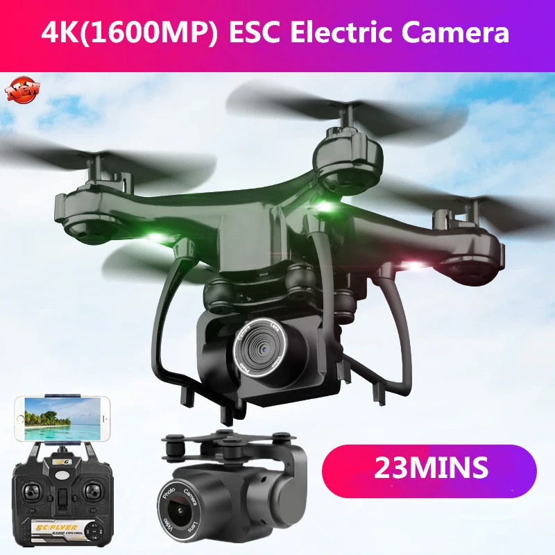 APP Control Fixed Hovering RC Quadcopter 1080P 4K HD WiFi FPV Real Time Aerial Video Altitude Hold Remote Control Drone Toy
APP Control Fixed Hovering RC Quadcopter 1080P 4K HD WiFi FPV Real Time Aerial Video Altitude Hold Remote Control Drone Toy