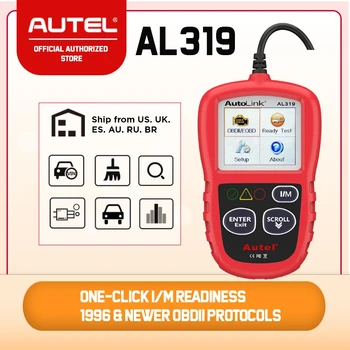 Autel AutoLink AL319 OBD2 Code Reader DIY Car Scanner OBD Auto Diagnostic Tool Automotriz Read and Erase Code pk AD310 ELM327
Autel AutoLink AL319 OBD2 Code Reader DIY Car Scanner OBD Auto Diagnostic Tool Automotriz Read and Erase Code pk AD310 ELM327