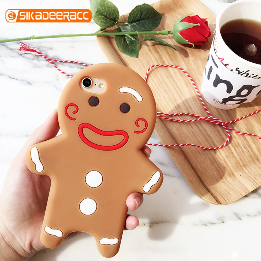 3D Ginger Biscuit Phone Cases For iPhone X XS Max XR 6 6s 7 8 Plus Cute Lovely Smile Cartoon Silicon Full Protection Shockproof 
3D Ginger Biscuit Phone Cases For iPhone X XS Max XR 6 6s 7 8 Plus Cute Lovely Smile Cartoon Silicon Full Protection Shockproof