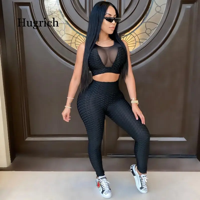 Women Tracksuit Two Pieces Set Crop Top Long Booty Pants 2 Pieces Set Elastic Sports Suits Skinny Ladies Outdoor Sportswear
Women Tracksuit Two Pieces Set Crop Top Long Booty Pants 2 Pieces Set Elastic Sports Suits Skinny Ladies Outdoor Sportswear