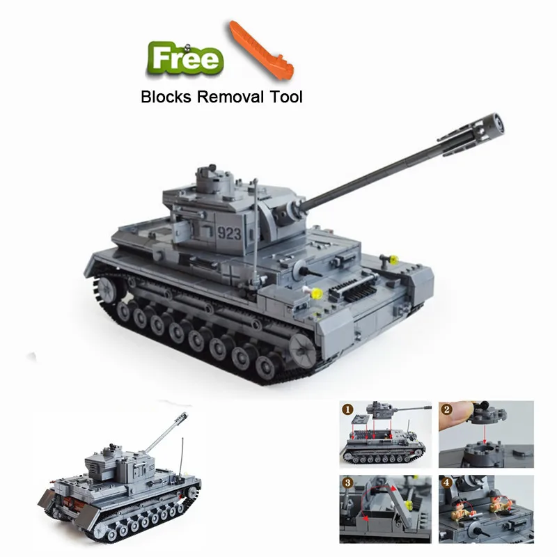 82010 1193 Large Panzer IV Tank Building Blocks DIY Bricks Set Educational Toys For Children Compatible Legoingly City tank
82010 1193 Large Panzer IV Tank Building Blocks DIY Bricks Set Educational Toys For Children Compatible Legoingly City tank