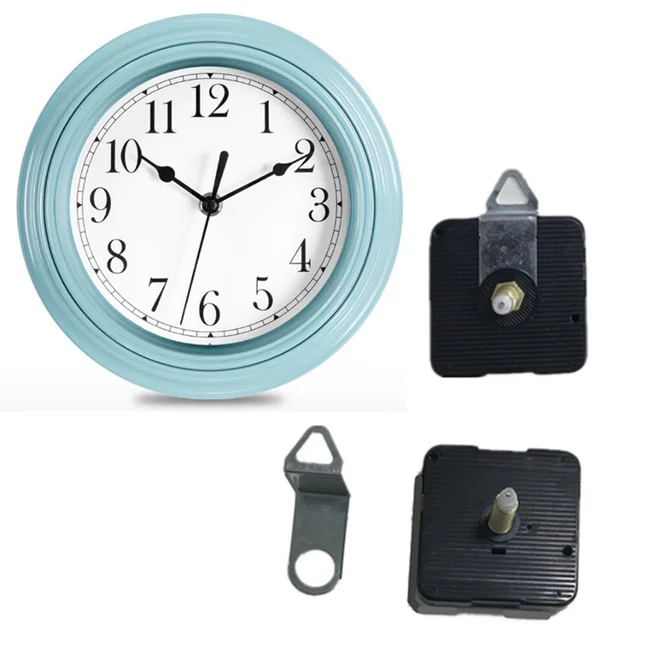 

100sets/lot DHL Silent Wall Clock Quartz Movement Mechanism with hook DIY Wall Clock Quartz Clock Hour/Minute/Second Hand