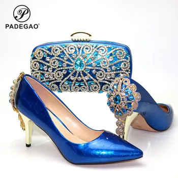 Sexy Ladies African Shoes With Matching Bags Set Italian Women's Party Shoes and Bag Sets Blue Color Women High Shoes
Sexy Ladies African Shoes With Matching Bags Set Italian Women's Party Shoes and Bag Sets Blue Color Women High Shoes
