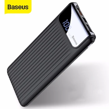 Baseus 10000mAh Power Bank Quick Charge 3.0 USB External Battery Pack QC3.0 Portable Charger Powerbank with Digital Display 
Baseus 10000mAh Power Bank Quick Charge 3.0 USB External Battery Pack QC3.0 Portable Charger Powerbank with Digital Display