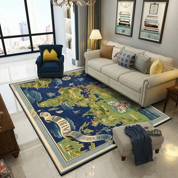 European Kids Living Room Large Carpet Retro Navigation Chart Children Bedroom Bedside Sofa Area Rugs Kitchen Non-Slip Floor Mat
European Kids Living Room Large Carpet Retro Navigation Chart Children Bedroom Bedside Sofa Area Rugs Kitchen Non-Slip Floor Mat