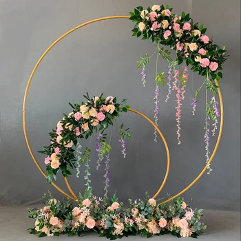 Wedding Decor Props Metal Circle Frame Backdrop Decora Marriage Arch Wrought Iron Shelf DIY Party Decoration Round Flower Stand
Wedding Decor Props Metal Circle Frame Backdrop Decora Marriage Arch Wrought Iron Shelf DIY Party Decoration Round Flower Stand