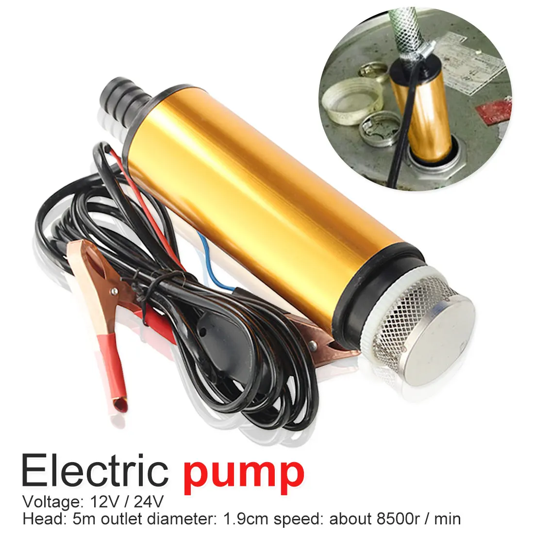 Mini 12V 24V DC Submersible Water Pump For Diy Kit 12L/min Fuel Transfer Pump Diesel Oil Water Aluminum Alloy Shell
Mini 12V 24V DC Submersible Water Pump For Diy Kit 12L/min Fuel Transfer Pump Diesel Oil Water Aluminum Alloy Shell