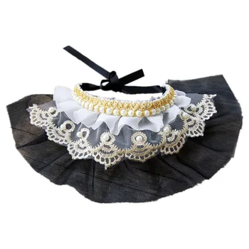 Summer Dog Cat Cute Collar Necklace, Kitten Puppy Girl Costume Decor Lace Princess Neck Bandanas With Pearls HOT 
Summer Dog Cat Cute Collar Necklace, Kitten Puppy Girl Costume Decor Lace Princess Neck Bandanas With Pearls HOT
