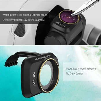 6pcs/set Anti Scratch Camera Lens Filter Set Protective Lightweight Easy Install Optical Glass MCUV CPL ND For Mavic Mini Drone
6pcs/set Anti Scratch Camera Lens Filter Set Protective Lightweight Easy Install Optical Glass MCUV CPL ND For Mavic Mini Drone