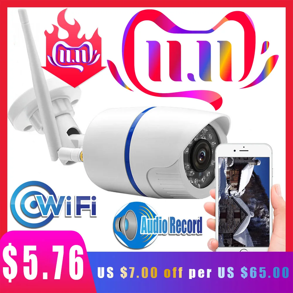 1080P Wifi Camera Outdoor Wireless Wired CCTV Camera Audio Record 720P IP Camera Yoosee APP With MiscroSD Card Slot
1080P Wifi Camera Outdoor Wireless Wired CCTV Camera Audio Record 720P IP Camera Yoosee APP With MiscroSD Card Slot