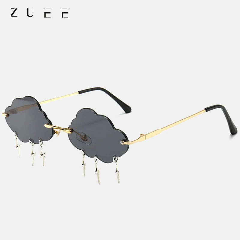 ZUEE Rimless Sunglasses Women Vintage Clouds Tassel Steampunk Sun glasses Men Frameless Punk Glasses Shades UV400 Oculos
ZUEE Rimless Sunglasses Women Vintage Clouds Tassel Steampunk Sun glasses Men Frameless Punk Glasses Shades UV400 Oculos