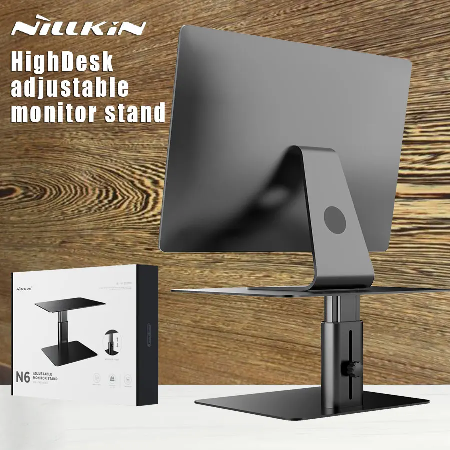 NILLKIN HighDesk Adjustable Monitor Stand for 10-17 inch Notebook Flexible Metal Material Heat Release Laptop Holder 
NILLKIN HighDesk Adjustable Monitor Stand for 10-17 inch Notebook Flexible Metal Material Heat Release Laptop Holder