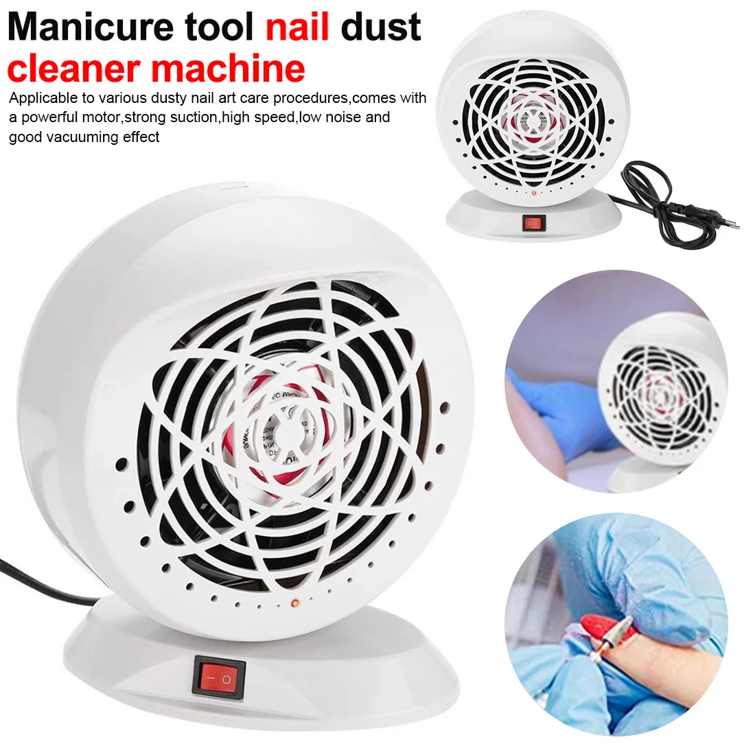 Professional Powerful Nail Dust Suction Collector with 3 pcs Fan Vacuum Cleaner Manicure Tools with 2 pcs Dust Collecting Bags
Professional Powerful Nail Dust Suction Collector with 3 pcs Fan Vacuum Cleaner Manicure Tools with 2 pcs Dust Collecting Bags