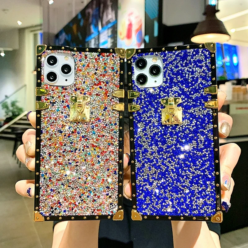 Luxury Square Color Diamond Glitter Phone Case For iphone SE Case 11Pro MAX XS MAX XR X 6 7 8Plus Bling Shiny Crystal Soft Cover
Luxury Square Color Diamond Glitter Phone Case For iphone SE Case 11Pro MAX XS MAX XR X 6 7 8Plus Bling Shiny Crystal Soft Cover