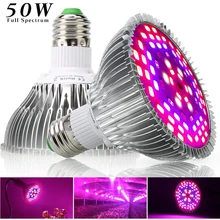

Led Grow Light Bulb 50W Led Plant Light Full Spectrum Grow Lights E26/ E27 Base 78 LEDs for Indoor Plants, Greenhouse Hydroponic