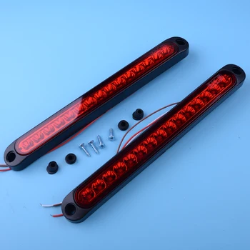 DWCX Universal 2Pcs 15 LED Red Car Sealed Trailer Truck RV Tail Rear Brake Stop Turn Light Lamp Bar 10-30V IP67 25CM
DWCX Universal 2Pcs 15 LED Red Car Sealed Trailer Truck RV Tail Rear Brake Stop Turn Light Lamp Bar 10-30V IP67 25CM