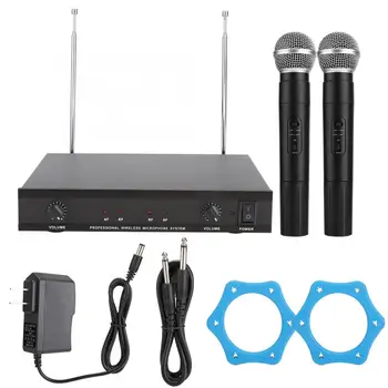 condenser microphone UHF Portable Dual Mic Handheld Wireless Microphone Receiver Kit for Karaoke (US 100-240V)
condenser microphone UHF Portable Dual Mic Handheld Wireless Microphone Receiver Kit for Karaoke (US 100-240V)